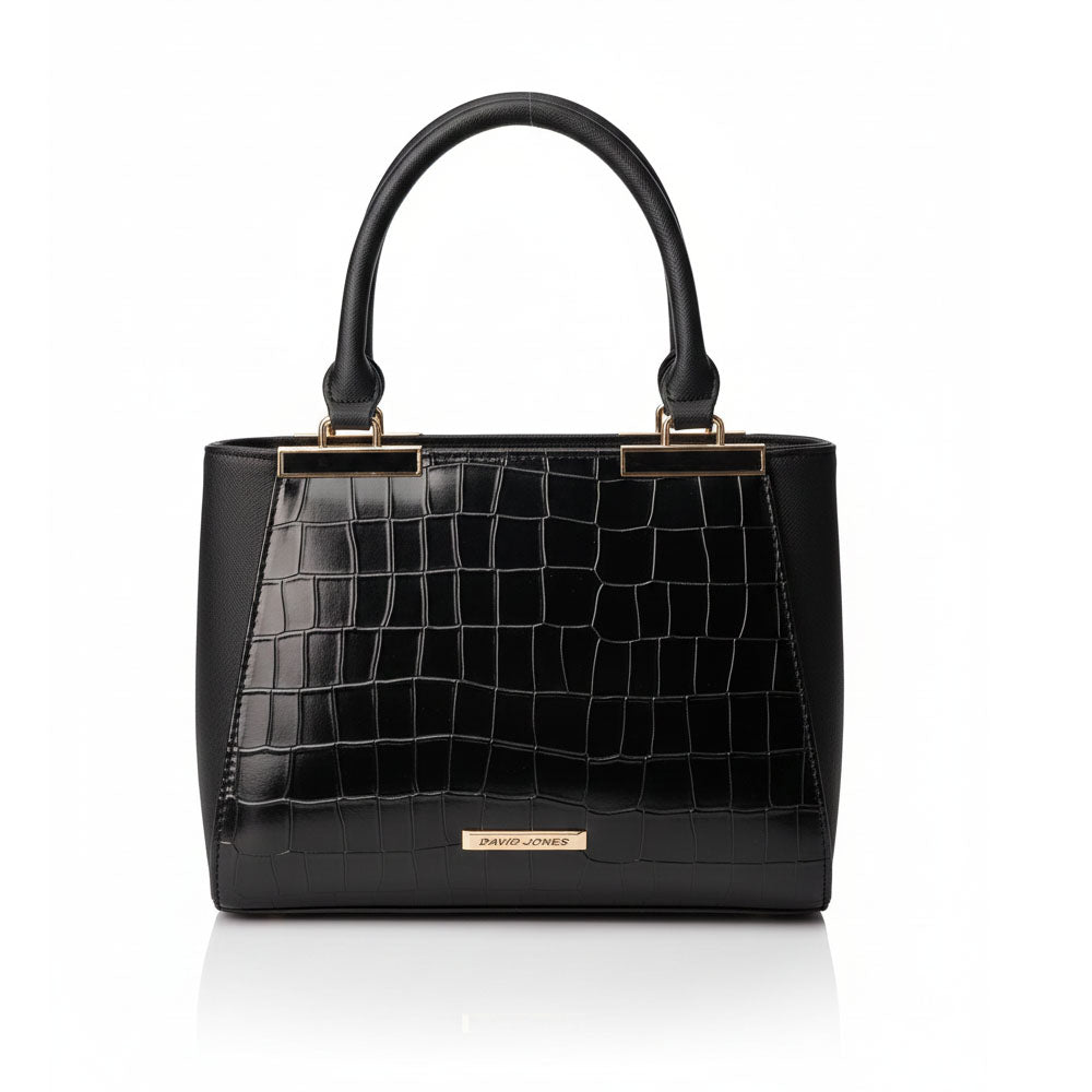 Hand bag Luxurious leather with a cross hand