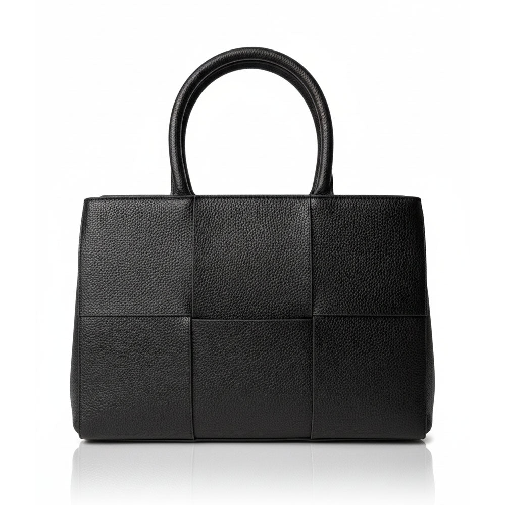 Checkered leather cross Hand bag  BG28-130